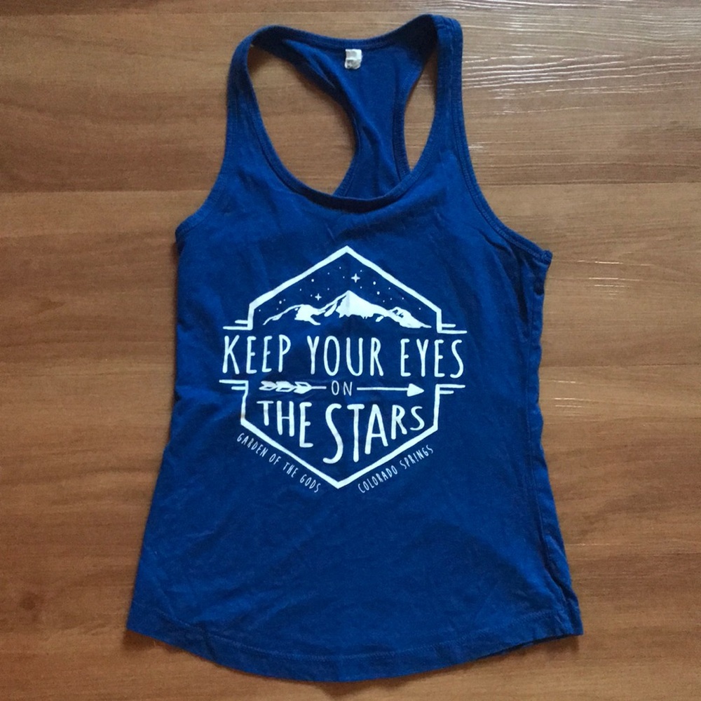 Keep Your Eyes on The Stars Tank Top. Size Unknown.